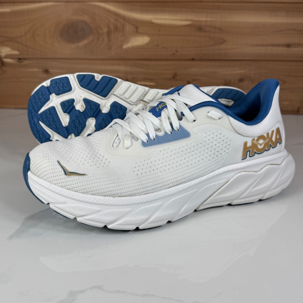 Hoka One One Arahi 7 Frost/Gold Running Shoes Mens 7 1147850 FTG Sportwear